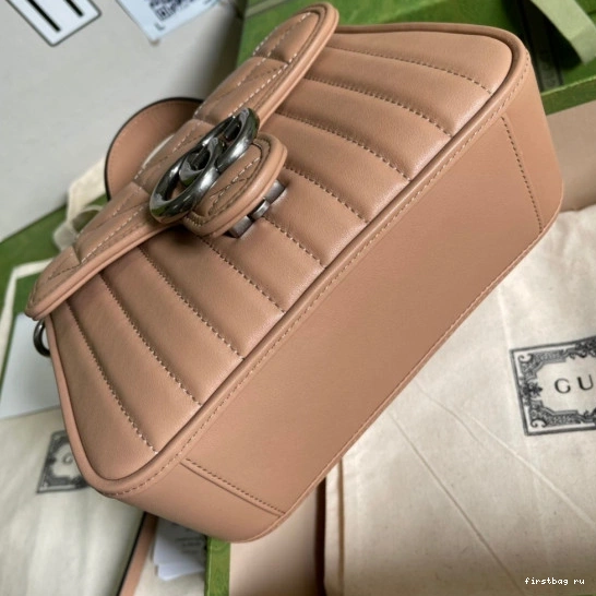 First bag ru Handle GUCCI GG Top Bag Mini Marmont 0727